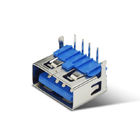4P Dip Type Connector Right Angle Type Blue Color For PCB Mounted