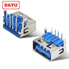 4P Dip Type Connector Right Angle Type Blue Color For PCB Mounted
